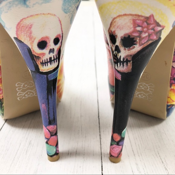 CLEARANCE Latisha Wood Just Fab Sweets For My Sweet Candy High Heels Size 7 - Picture 16 of 16